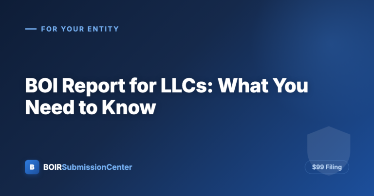 BOI Report for LLCs: What You Need to Know
