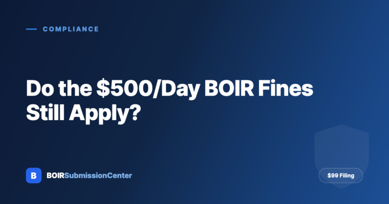 BOIR Penalties in 2026: Do the $500/Day Fines Still Apply to You?