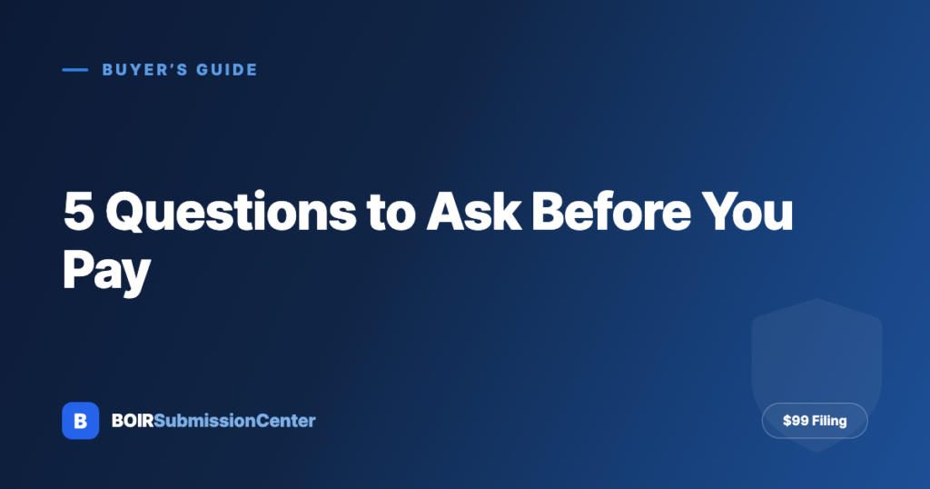 5 Questions to Ask Before Paying for a BOIR Filing Service in 2026 (Start With: Do You Even Need to File?)